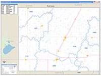 Grant, Ok Carrier Route Wall Map