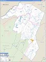 Grant, Wv Carrier Route Wall Map