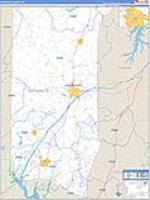 Granville, Nc Carrier Route Wall Map