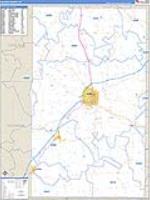 Graves, Ky Carrier Route Wall Map