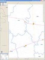 Gray, Ks Carrier Route Wall Map