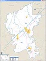 Greene, Al Carrier Route Wall Map