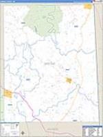 Greene, Ms Carrier Route Wall Map