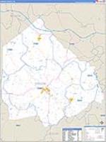 Greene, Nc Carrier Route Wall Map