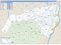 Greene, Ny Carrier Route Wall Map