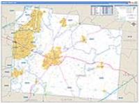 Greene, Oh Carrier Route Wall Map