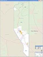 Greenlee, Az Carrier Route Wall Map