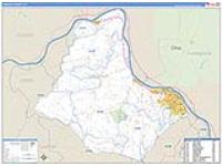 Greenup, Ky Carrier Route Wall Map