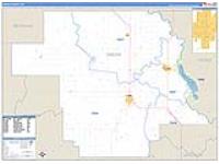 Greer, Ok Carrier Route Wall Map