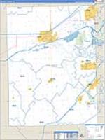 Grundy, Il Carrier Route Wall Map