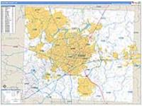 Guilford, Nc Carrier Route Wall Map