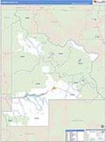 Gunnison, Co Carrier Route Wall Map