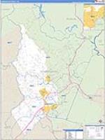 Habersham, Ga Carrier Route Wall Map