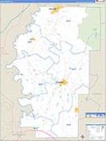 Hale, Al Carrier Route Wall Map