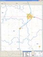 Hale, Tx Carrier Route Wall Map