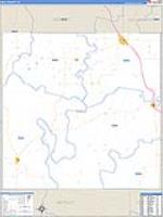 Hall, Tx Carrier Route Wall Map