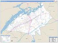Hamblen, Tn Carrier Route Wall Map