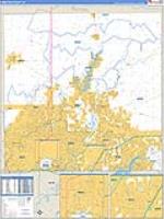Hamilton, In Carrier Route Wall Map