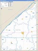 Hamilton, Ne Carrier Route Wall Map