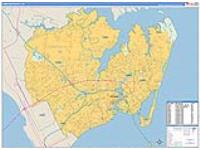 Hampton, Va Carrier Route Wall Map