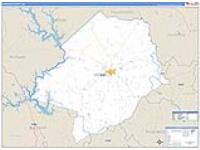 Hancock, Ga Carrier Route Wall Map