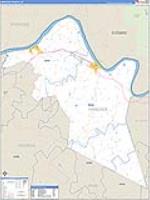 Hancock, Ky Carrier Route Wall Map