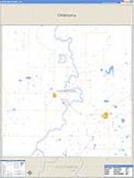 Hansford, Tx Carrier Route Wall Map