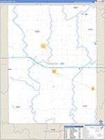 Hanson, Sd Carrier Route Wall Map