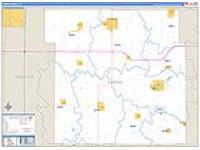 Hardin, Ia Carrier Route Wall Map