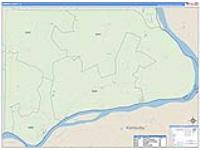 Hardin, Il Carrier Route Wall Map