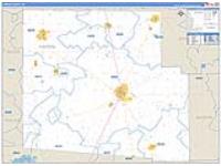 Hardin, Oh Carrier Route Wall Map