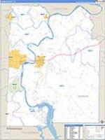 Hardin, Tn Carrier Route Wall Map