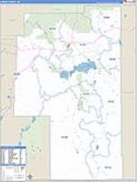 Harney, Or Carrier Route Wall Map