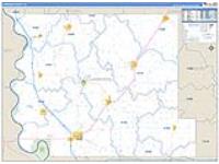 Harrison, Ia Carrier Route Wall Map