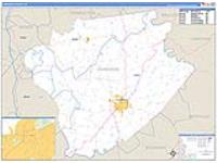 Harrison, Ky Carrier Route Wall Map