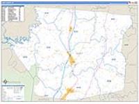 Hart, Ky Carrier Route Wall Map