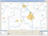 Harvey, Ks Carrier Route Wall Map