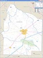 Haywood, Tn Carrier Route Wall Map