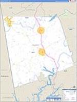 Heard, Ga Carrier Route Wall Map