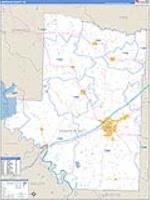 Hempstead, Ar Carrier Route Wall Map