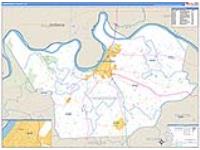 Henderson, Ky Carrier Route Wall Map