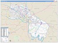 Henrico, Va Carrier Route Wall Map