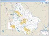Henry, Ga Carrier Route Wall Map