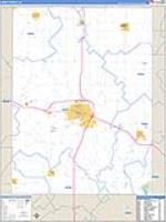 Henry, Ia Carrier Route Wall Map