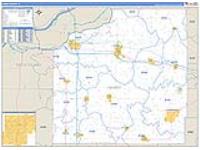 Henry, Il Carrier Route Wall Map