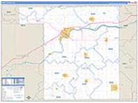 Henry, Oh Carrier Route Wall Map