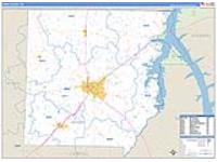 Henry, Tn Carrier Route Wall Map