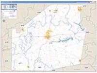 Highland, Oh Carrier Route Wall Map