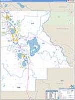 Highlands, Fl Carrier Route Wall Map