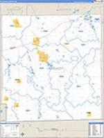 Hillsdale, Mi Carrier Route Wall Map